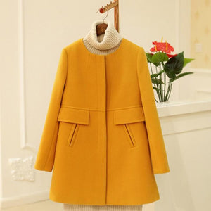 Autumn Plus Size Wool Coat