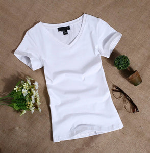 Slim Solid  Simple Pure  T-Shirt