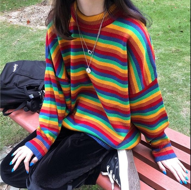 Loose Striped Sweater