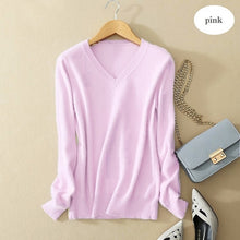 Load image into Gallery viewer, Cashmere Wool Knit Sweater
